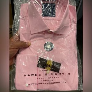 Brand New Hawes and Curtis Dress Shirt Pink Sz 15.5 35